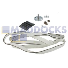 Kit de roulement d'arbre de tambour à visser d'origine et authentique pour sèche-linge Ariston ALE, AS, ASL, Hotpoint VTD, Indesit IS, ISL avec coussinets et joints