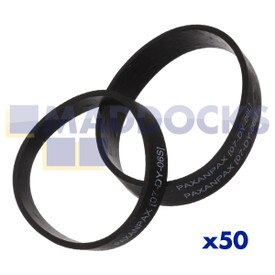 Compatible pour les modèles Dyson « Motor to Clutch » et « Clutch to Brushbar » Type d'embrayage en vrac en poly-sac simple emballé 100 x en vrac [équivalent à 50 paires] Courroies d'entraînement