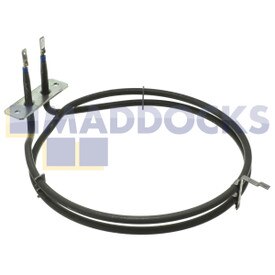 Véritable Original Indesit KFW3800, IFW6300, IFW4840 Series, IFW3841PIXUK ; Hotpoint SA2840PIX, SA2844HIX, SA3340HIX Élément de four à ventilateur (1800W, 240V)