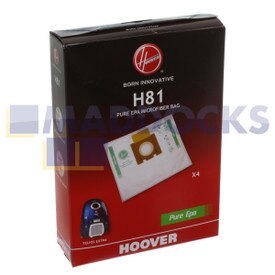 Véritable Original Hoover 'H81' Type Telios Extra Série 'Pure EPA' SMS Microfibre Aspirateur Sacs À Poudre (Pack de 4)
