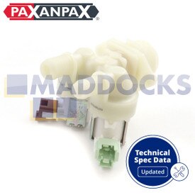 Compatible for AEG, Electrolux, John Lewis, Zanussi Multi-Model Fitting Washing Machine 2-Way Twin Cold Fill Water Solenoid Inlet Valve