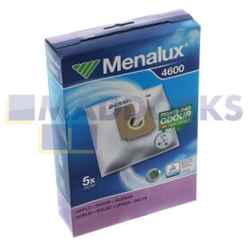Genuine Original Menalux '4600' Type Zanussi ZAN3002EL Series Vacuum Cleaner SMS Microfibre Bags & Microfilter (Pack of 5+1)