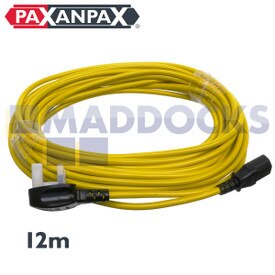 Compatible pour Karcher T7/1, T9/1, T10/1, T12/1, T12/1ADV aspirateur série jaune câble d'alimentation et prise 13A (12M)