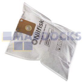Sacs à poussière SMS d'origine Nilfisk SALTIX 10, VP300 ECO, VP300 HEPA Series (lot de 10)