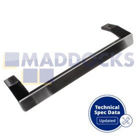 Véritable poignée de porte de réfrigérateur-congélateur noire série Beko FFP1671B, LP1671DB d'origine
