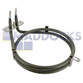 Résistance de four à ventilation d’origine et authentique 'type enroulage épais' pour modèles Beko CS100, CK100, MLB5CDW, BD533AW, BDV555AW (1600 W, 240 V)