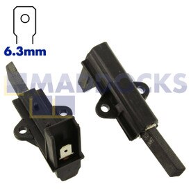 Balais de carbone compatible moteur Indesco/ICE '1er modèles' (28 mm x 12 mm x 5 mm, Paquet de 2)