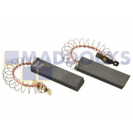 Balais de carbone d'origine et authentique pour moteur de type BSH (48,5 mm x 17,4 mm x 10 mm, Paquet de 2)