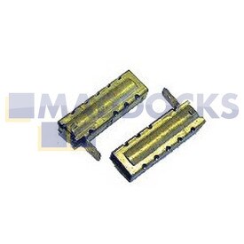 Balais de carbone compatibles avec moteurs bipasse italiens 2 étages Ametek 5,7 Po 220-240 V (30 mm x 11 mm x 6 mm, Paquet de 2)