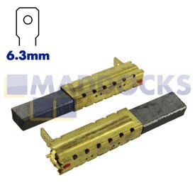 Balais de carbone d'origine et authentique fabriqués par Ametek IT Italia pour les moteurs de série Select 42-MT (053200283.00, 28 mm x 11 mm x 6 mm, Paquet de 2)