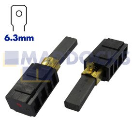 Balais de carbone pour commutateurs 2,85 cm à 28 barres d'origine et authentique fabriqués par Ametek Lamb pour les moteurs 220-240 V de 18,30 cm (833415-55, 28 mm x 10 mm x 6,5 mm, Paquet de 2)