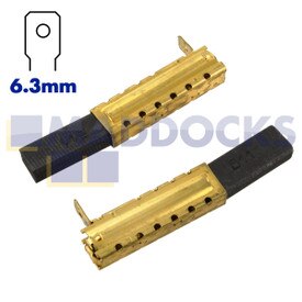 Balais de charbon Ametek authentiques et d’origine produits par CZ compatible avec les moteurs de séries ‘93 Line’ (28 mm x 11 mm x 6 mm)