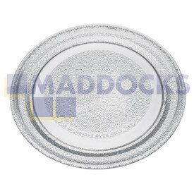 Genuine Original LG MS1944V Type Microwave Turntable Glass Plate with Flat Profile (245mm)