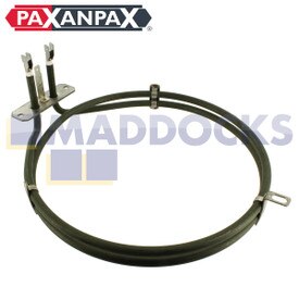 Résistance de four à ventilation compatible avec les modèles Ariston DB, FB, FR, Cannon C, Creda S, Hotpoint AHP, BD, BS, BU, DE, DQ, DY, EG, EW, KD, SC, SY, UE, UQ, UY, Indesit FID, FIE, FV, K, KD (2000 W)