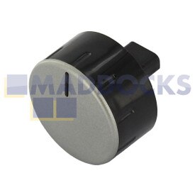 Bouton de commande de cuisinière argent et noir d'origine et authentique pour séries BSH Bosch PCD, PCk, PCL