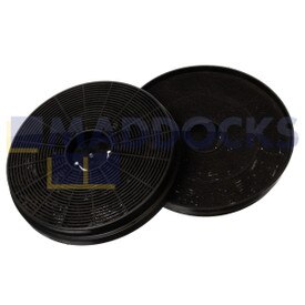 Filtres à charbon actif pour hotte aspirante authentiques et d’origine compatibles avec les séries Stoves, Belling, New World 4444435xx (paquet de 2 pièces)