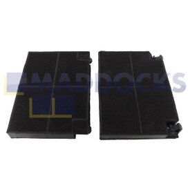 Filtre de carbone compatible Faber EFF70 (195 mm x 140 mm x 20 mm, Paquet de 2)
