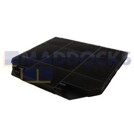 Filtre de carbone compatible Faber EFF72 (264 mm x 235 mm x 16 mm, Paquet de 1)