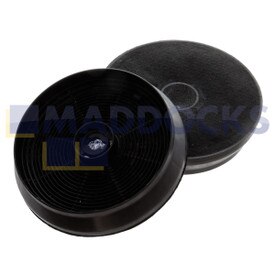 Filtre de carbone compatible Beko ACK62259 (130 mm x 149 mm, Paquet de 2)