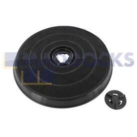 Filtre de carbone Type E233 fabriqué par Ariston compatible avec Indesit (233 mm x 28 mm, Paquet de 1)