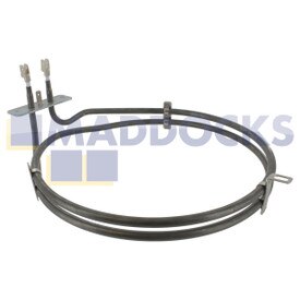 Résistance de four à ventilation 2 tours à double rotation compatible avec les séries EOQ105XS, Tricity Bendix, Zanussi ZBQ965W, ZBF360X, ZBF660X (2000 W)