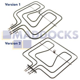Résistance de gril compatible AEG, Arthur Martin, ATAG, Corbero, Electrolux, Elektro Helios, Faure, Ikea, John Lewis, Moffat, Novamatic, Progress, Rex, Rosenlew, Zanker, Zanussi, Zoppas (230 V)