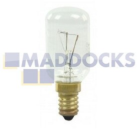 Lampe de hotte de cuisinière d'origine et authentique multi-modèles pour modèles EG, Arthur Martin, Electrolux, Faure, Husqvarna, Juno, Privileg, Rosenlew, Voss, Zanussi (E14 40 W)