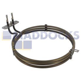 Résistance de four à ventilation authentique et d’origine compatible avec les séries Rangemaster Classic 55, Classic 90, 110, Chef Centre 110, Professional 90, U064801, Victorian, Victoriana (2500 W)