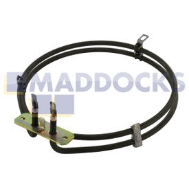 Résistance de four à ventilation compatible avec les modèles Indesit K, KG, KN Series; Cookers, Eurolec, White Westinghouse, Nardi, Homark, NEB,B&Q (2400 W)