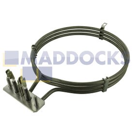 Résistance de four à ventilation d'origine et authentique pour modèles Miele, Imperial Ambiente Plus, Gala, Twinset Comfort, Premium H300, H3000, H4000 fabriqués par IRCA (0111R400, RL65, 2100 W, 230 V)