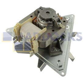 Aube de ventilateur en aluminium et ensemble de moteur de ventilateur d'origine et authentique avec plaque de fixation triangulaire pour modèles EBM-PAPST Produced AEG, Hygena, Neff, Stoves