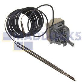 Thermostat de four universel Britannia, Baumatic, Candy, Ilve, Glen Dimplex, Hoover, Hygena, Lofra, Meneghetti avec double capillaire (1124mm, 60°C-290°C)