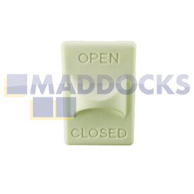 Bouton de dégagement de grille de filtration blanc pour cuisinière (Paquet de 1)