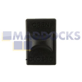 Bouton de dégagement de grille de filtration noir pour cuisinière (Paquet de 1)