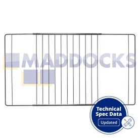 Grille de four extensible et ajustable à ressorts et tiges (320 mm x 360 mm à 460 mm)