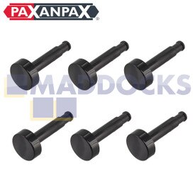 Kit de bouton noir de minuterie 20,3 mm universel (Paquet de 6)