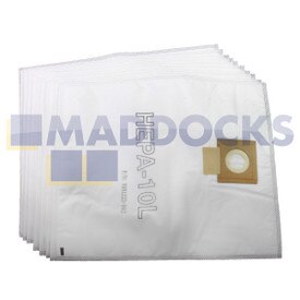 Véritable Original Viper DSU10 Series 10L Type HEPA SMS Microfibre Sacs à Poussière (Pack de 10)