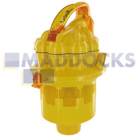 Ensemble de séparateur cyclonique d'origine et authentique couleur acier d'aspirateur jaune/transparent Dyson DC08 Telescope