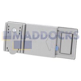 Distributeur de détergent d'origine et authentique pour modèles sans sortie d'air derrière la trappe de distributeur BSH Bosch SGE, SGI, SGS, SGV, SHV, SRS, SRV Series ; Hotpoint DC, DF, DWF, DWM