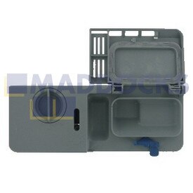 Genuine Original Hotpoint, Indesit, Scholtes DFG, DFP, LS, LFTA Series Dishwasher Soap Dispenser Assembly