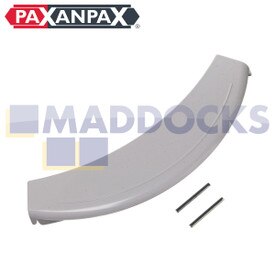 Poignée de porte en plastique blanc compatible avec les séries Bosch WAE, WFC, WFL, WFO, WFR, WFX, WFL, WLF, WLX ; Siemens WIQ1633, WXD1260, WXLM112