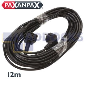 Compatible avec le câble noir Numatic et l'assemblage de prise 13A avec connecteur EU 2 broches (12M)