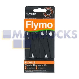 Lames en plastique Flymo d'origine et authentique (Paquet de 10) (FLY012)