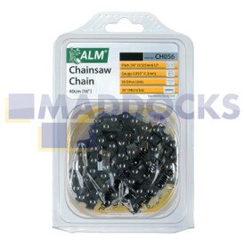 Raccord universel multi-modèles « CH056 » 40 cm, 16 po, 56 maillons d'entraînement, lame de chaîne de tronçonneuse (pas de 3/8 po, jauge de 0,050 po)