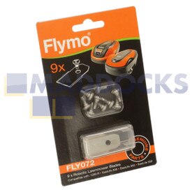 Lames de tondeuse robot d'origine Flymo 'FLY072' EasiLife, série 1200R (lot de 9)