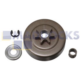 Compatible pour Stihl MS170, MS180, MS230, MS250, MS241C, MS231, MS231C, MS251, MS251C Series Scie à chaîne Embrayage Tambour Rondelle Pignon avec 0.325'' 7T E-Clip Kit