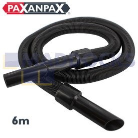 Rallonge de tuyau universelle noire pour aspirateurs (compatible 32 mm, extensible 6 m)