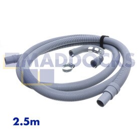 Kit de rallonge de tuyau de vidange universel (Longueur 2,5 m, raccord 19 mm et 22 mm)