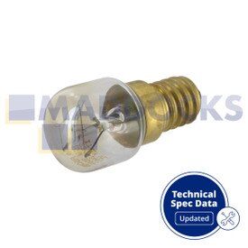 Ampoule de lampe de four Indesit d'origine et authentique (E14, 220 V, 15 W)