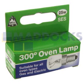 Ampoule de four universelle pour four/micro-ondes [E14, 25 W, 220-230 V, 300°C, S28, T25] (Paquet de 1)